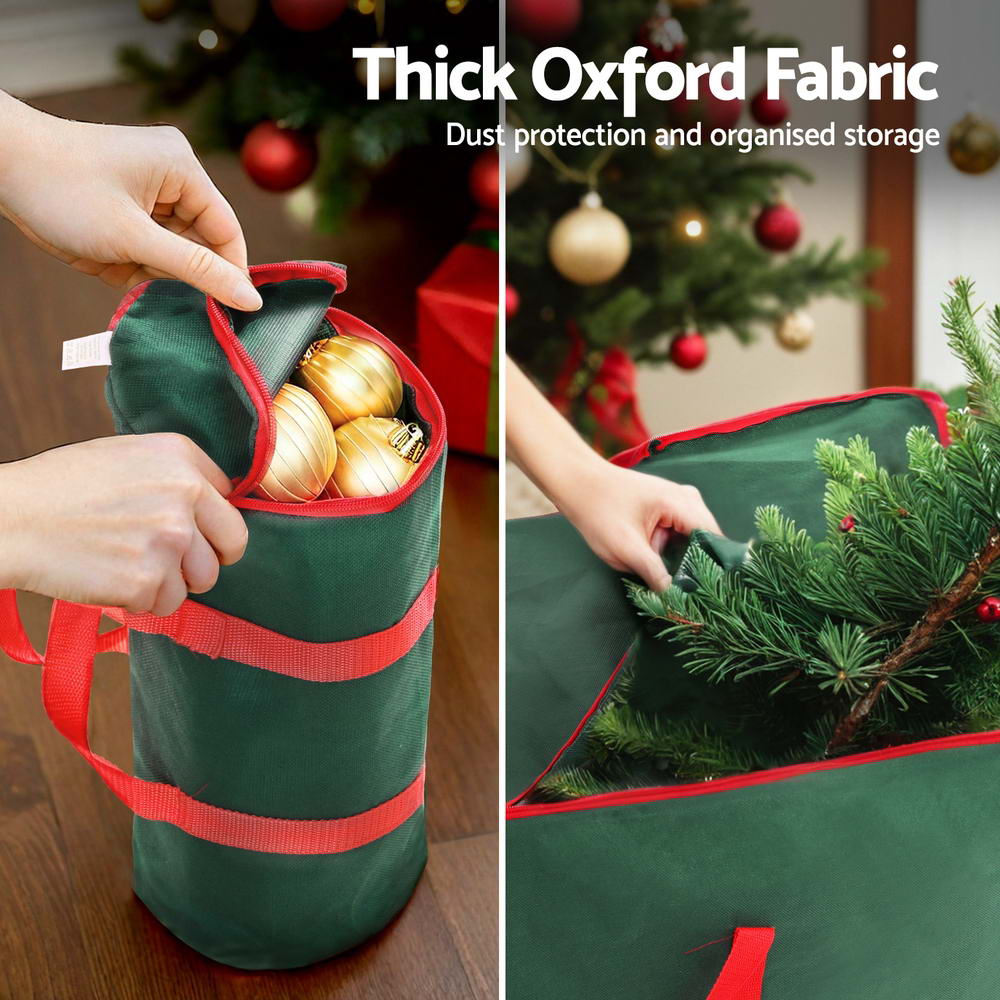 Christmas Tree & Bauble Storage Bag Set – Oxford Fabric Organiser