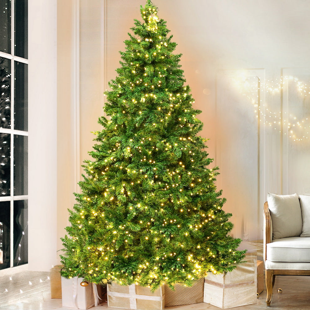 8FT Pre-Lit Fir Christmas Tree – 1488 Warm White LEDs