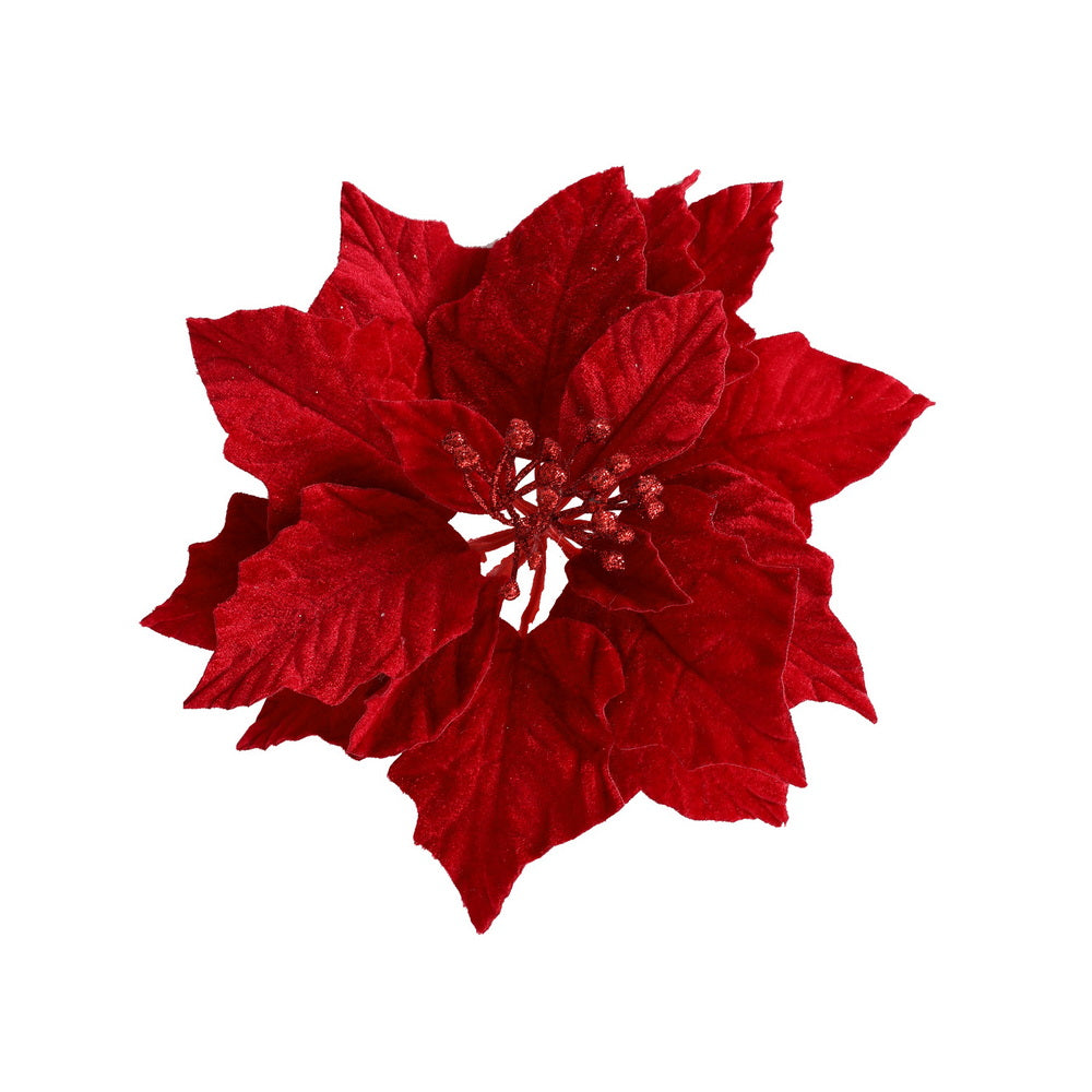 14-Piece Christmas Magnolia Flower Set – White or Red