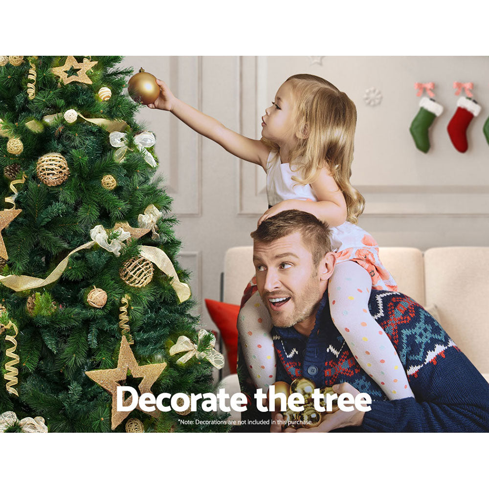 6FT, 7FT & 8FT Green Pine Christmas Tree - A Full-Shape Artificial Holiday Classic