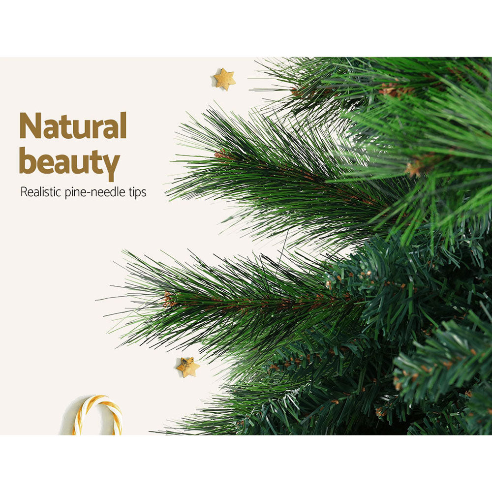 6FT, 7FT & 8FT Green Pine Christmas Tree - A Full-Shape Artificial Holiday Classic