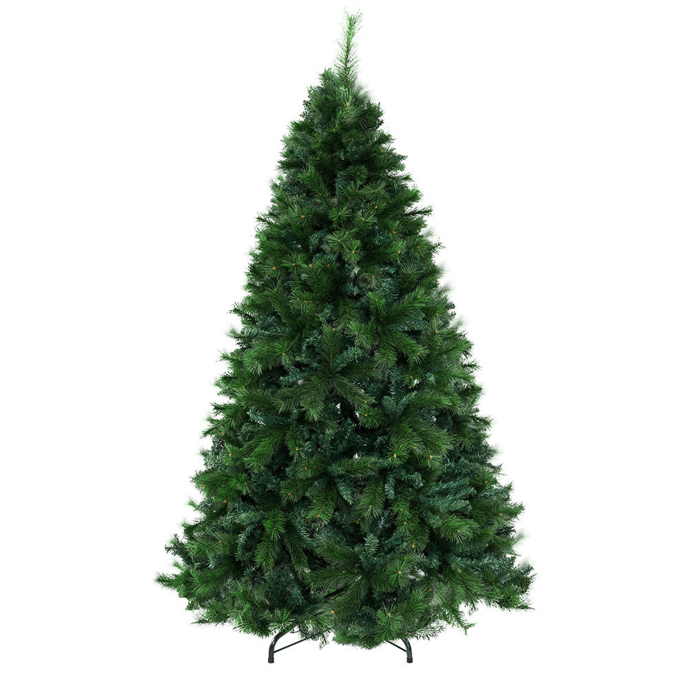6FT Green Pine Needle Christmas Tree – 1024 Tip Artificial Tree with Metal Stand