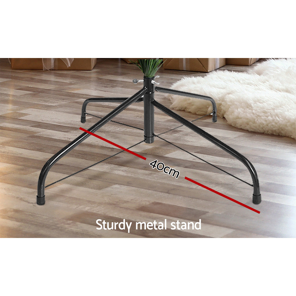 6FT Pre-Lit Green Christmas Tree – 1980 Warm White LEDs, 8 Modes