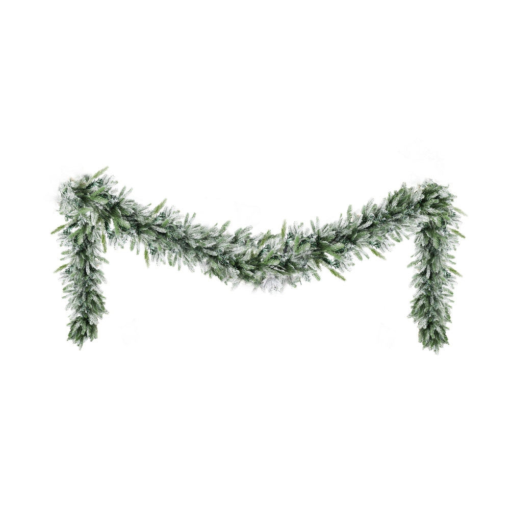 3M Pre-Lit Christmas Garland with Snow Frosted Tips