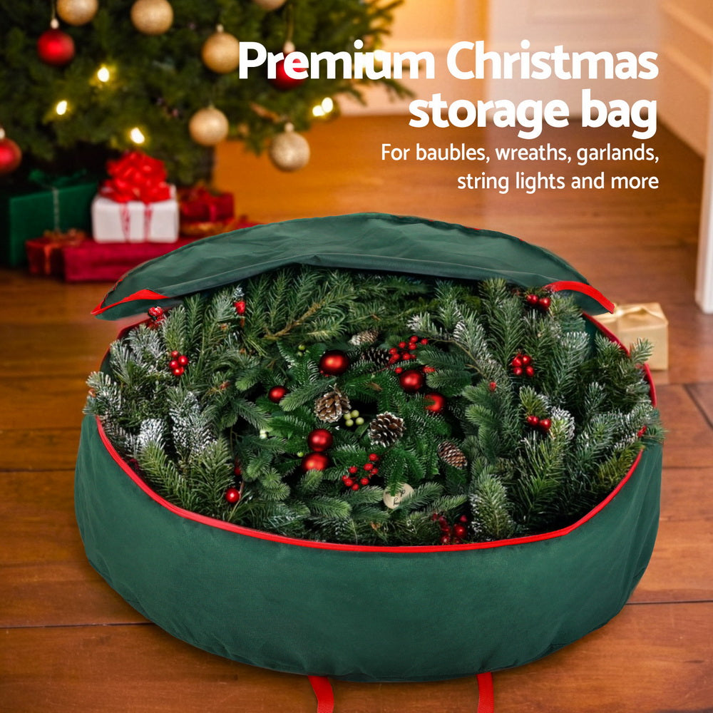 90cm Garland Wreath Christmas Storage Bag – Durable Oxford Organizer