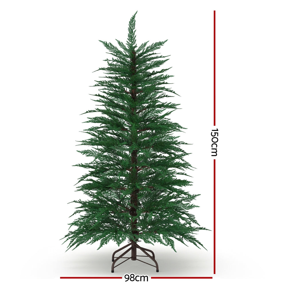 5FT Pre-Lit Christmas Tree – 214 Warm White LED Sparse Design with 263 Tips