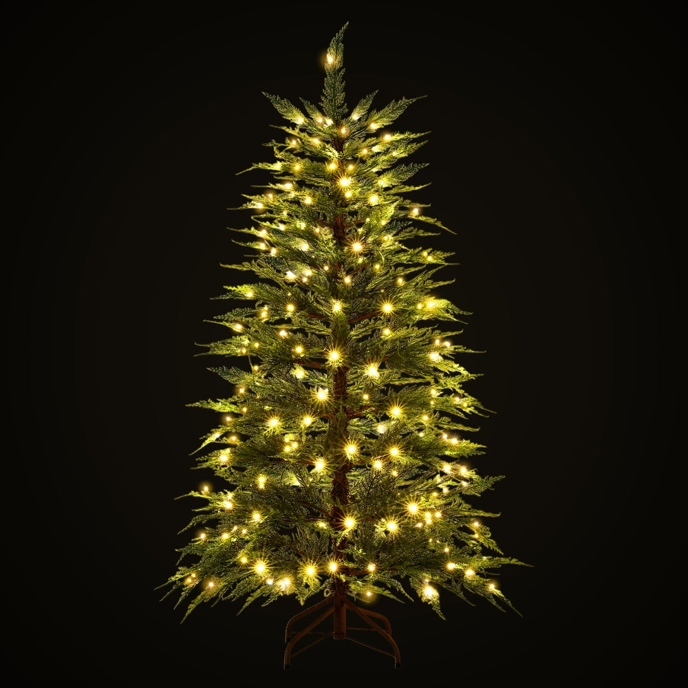 5FT Pre-Lit Christmas Tree – 214 Warm White LED Sparse Design with 263 Tips