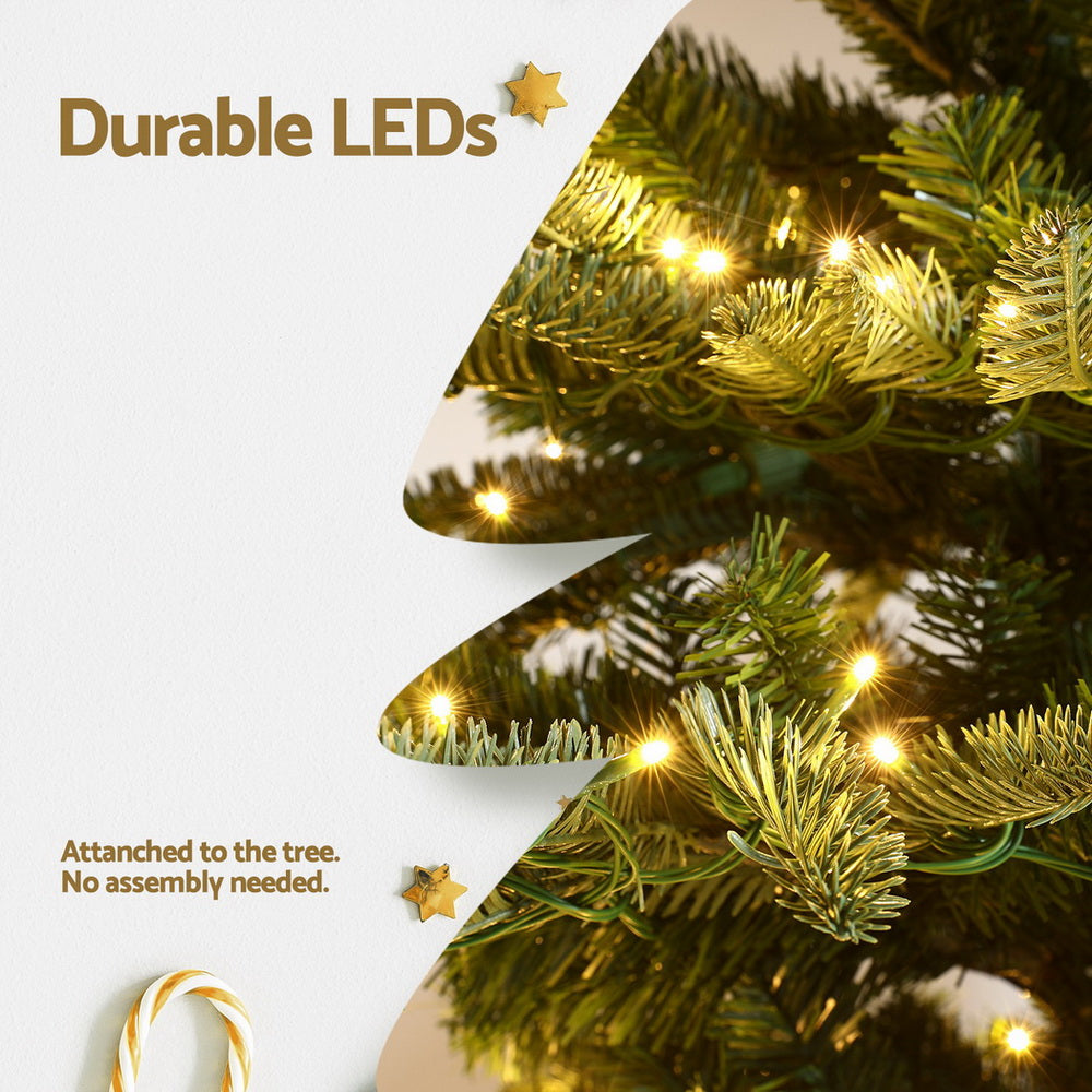 7ft Sparse LED Christmas Tree – 400 Warm White Lights