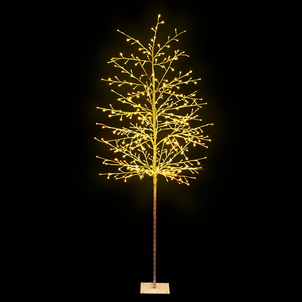 7FT Pre-Lit Twig Christmas Tree – 480 Warm White LEDs - Indoor & Outdoor Use