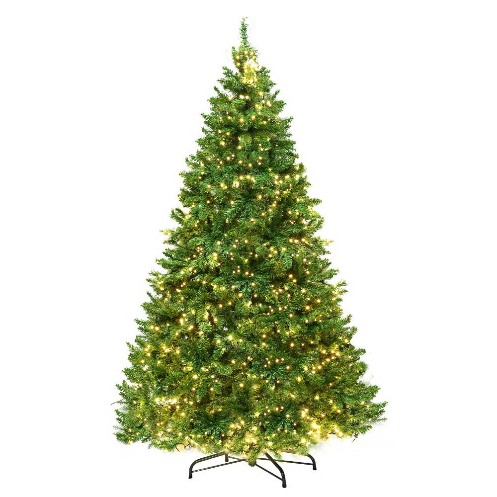 7FT Pre-Lit Fir Christmas Tree – 1000 Tips, 1134 Warm White LED Lights