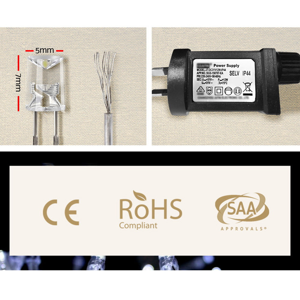 6x3M LED Curtain Lights – Indoor/Outdoor Holiday Display
