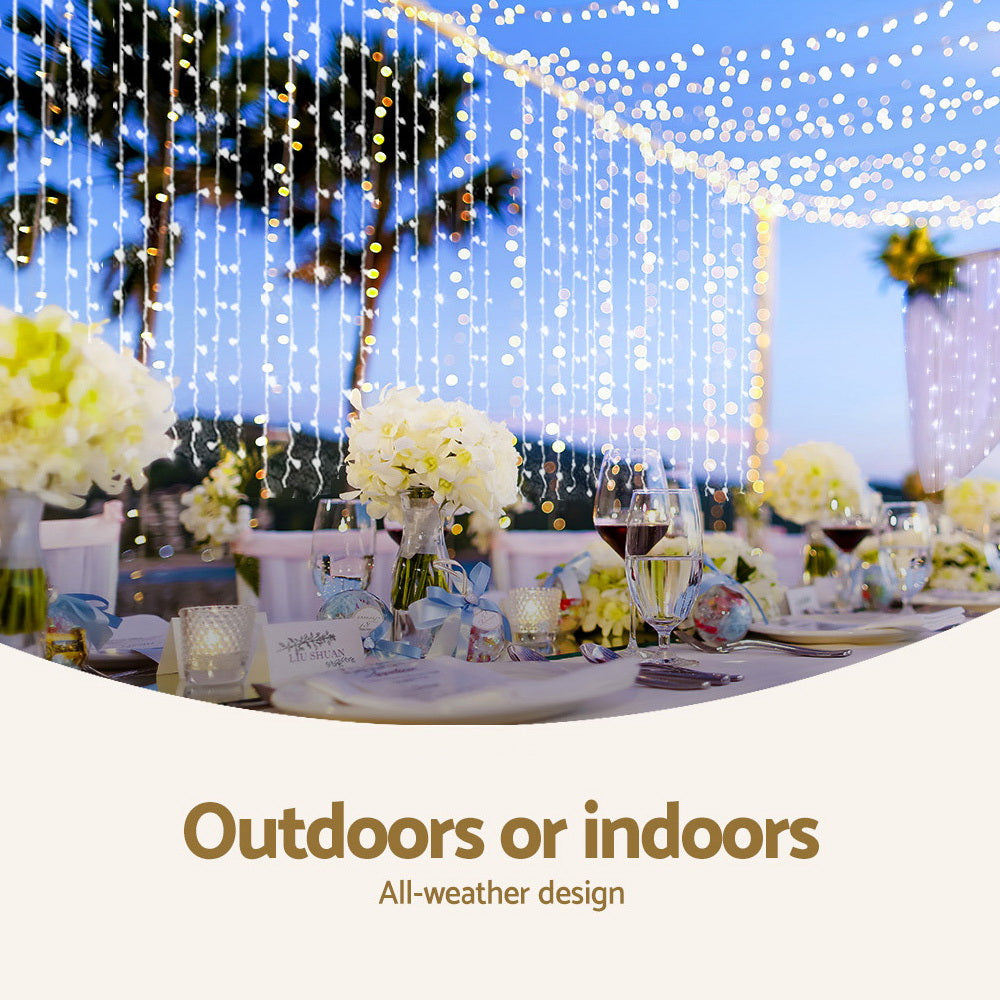 6x3M LED Curtain Lights – Indoor/Outdoor Holiday Display