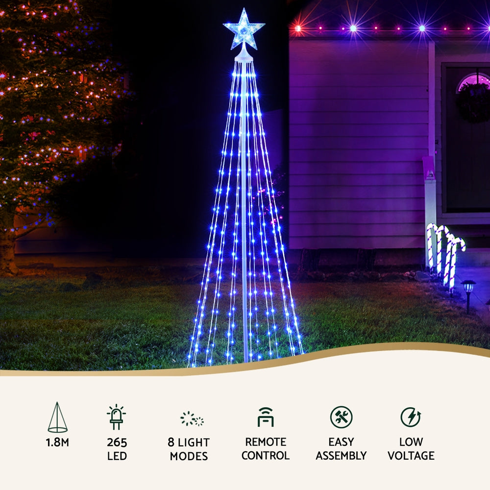 7FT RGB LED Christmas Tree - App-Controlled Light Show for Indoor & Outdoor Magic