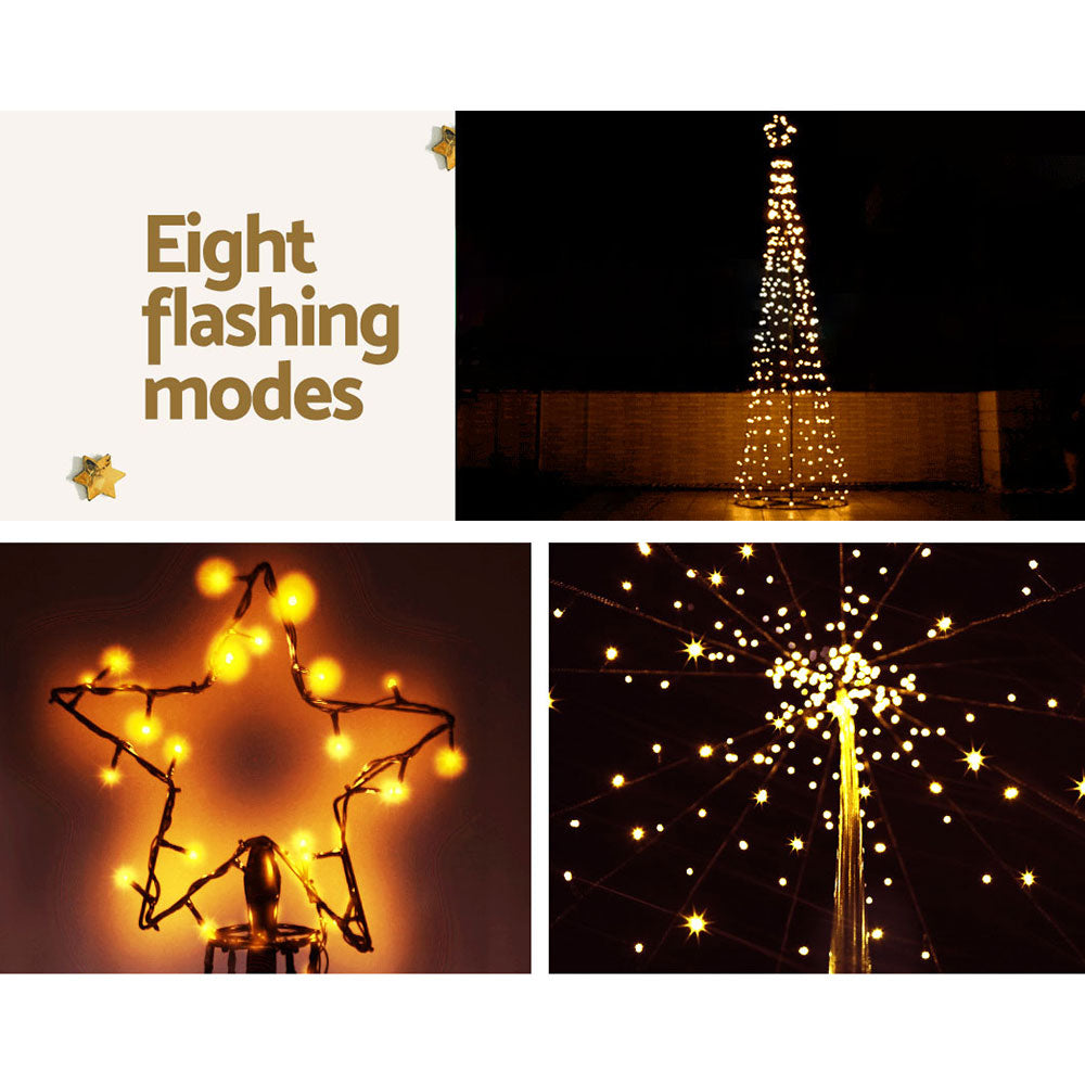 12FT Solar-Powered LED Christmas Tree | Majestic Outdoor & Indoor Holiday Display