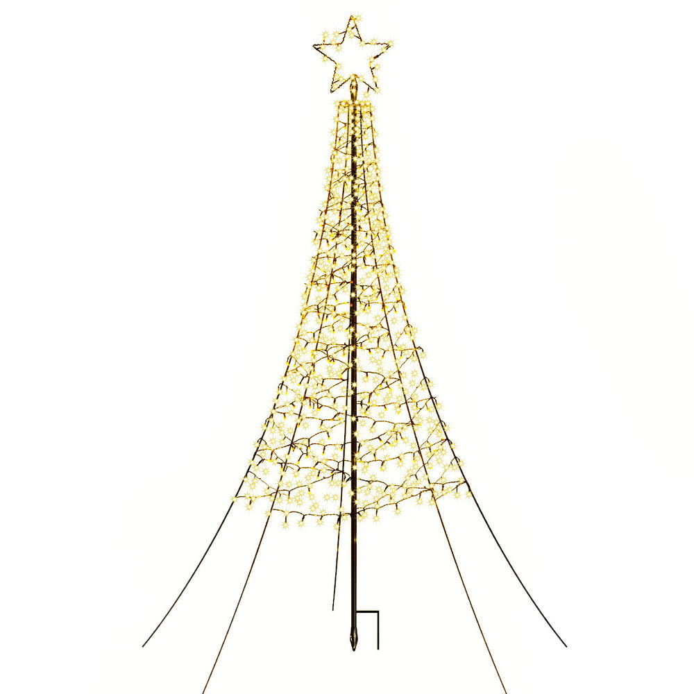 7FT (210cm) Solar LED Christmas Tree – 320 Warm Lights