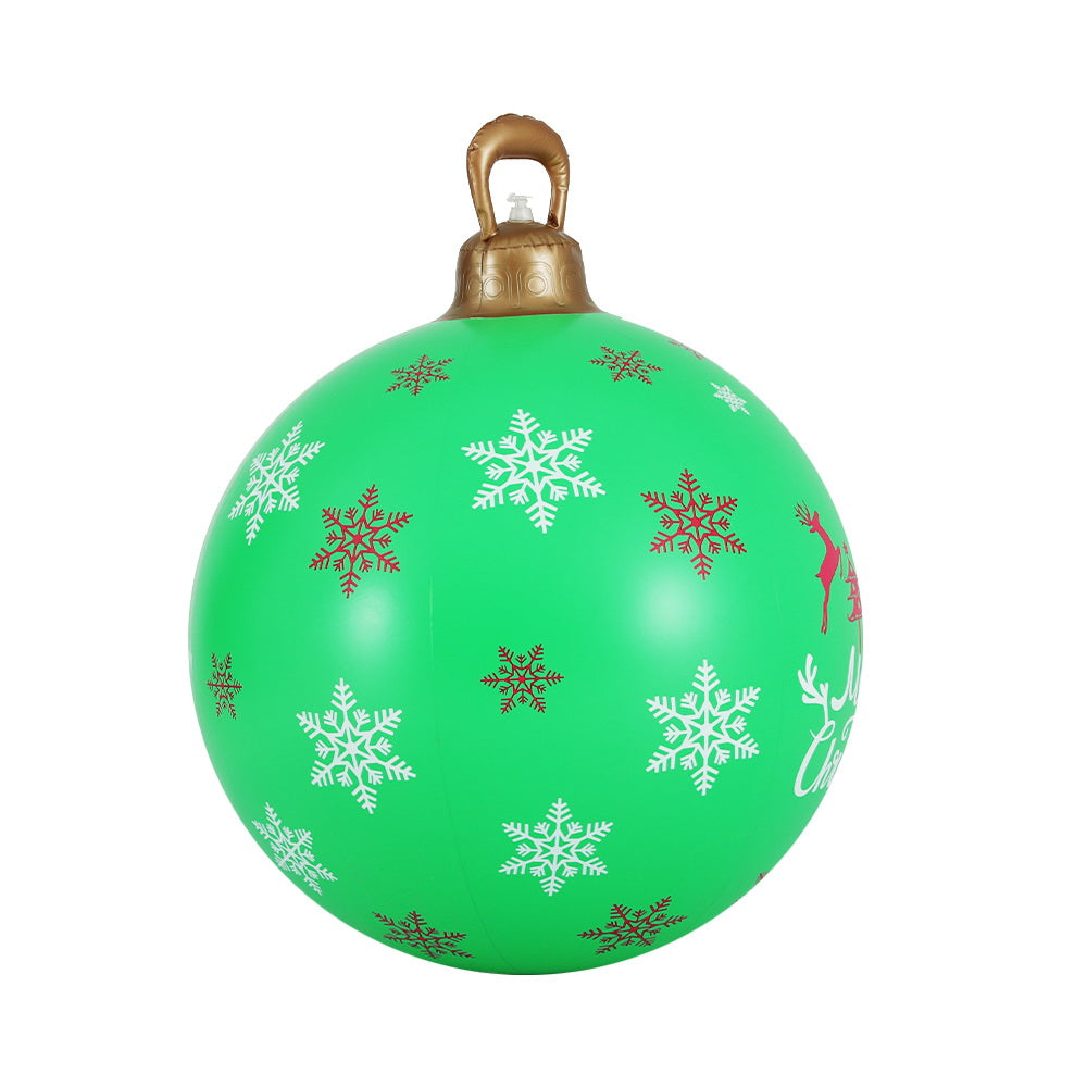 60cm Inflatable Christmas Ball – Indoor &amp; Outdoor Holiday Decoration