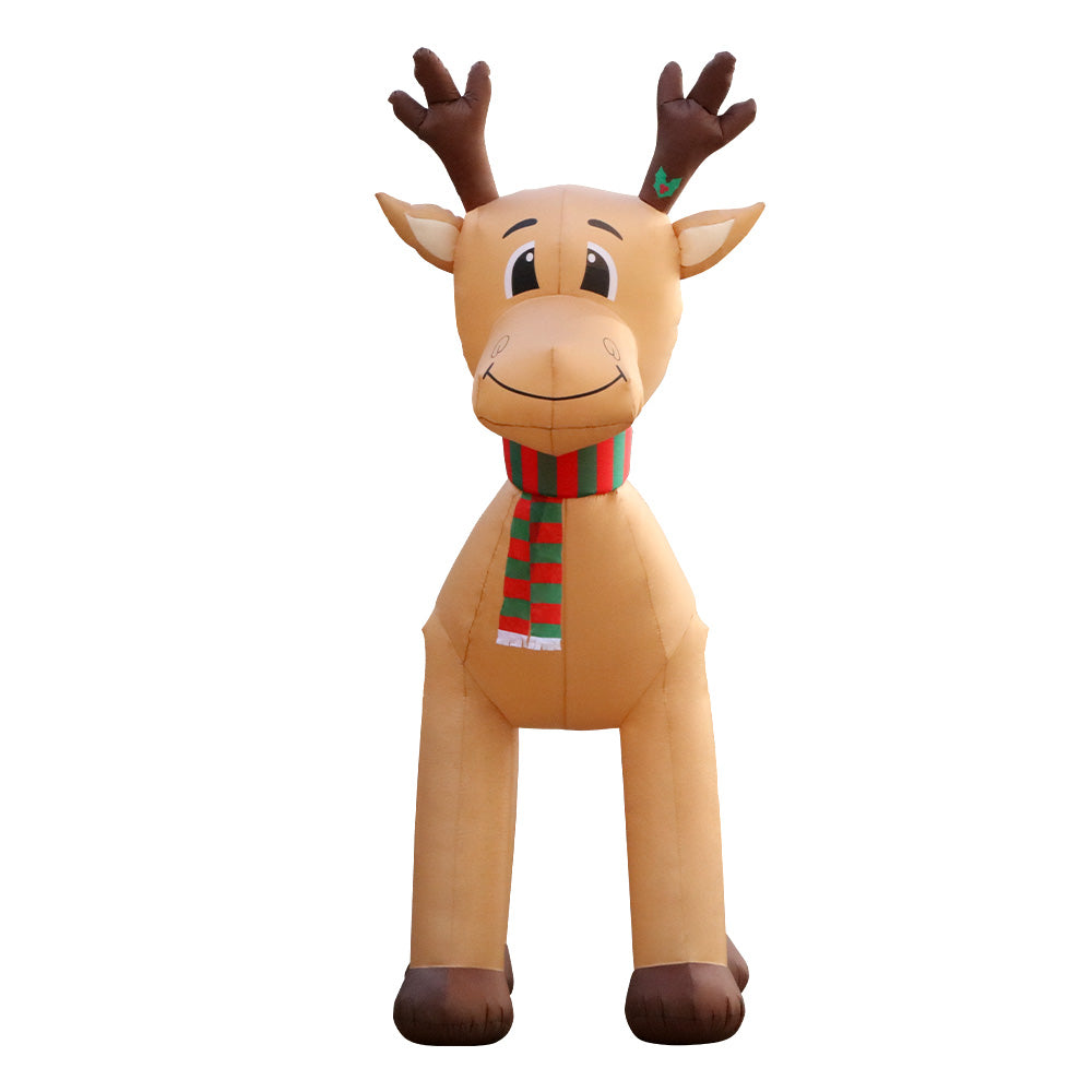 5M Giant Inflatable Reindeer – LED-Lit Christmas Decoration