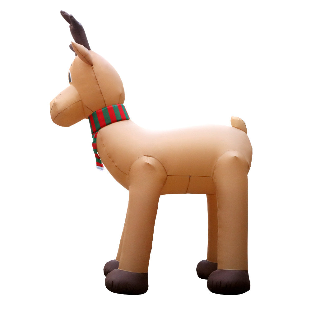 5M Giant Inflatable Reindeer – LED-Lit Christmas Decoration