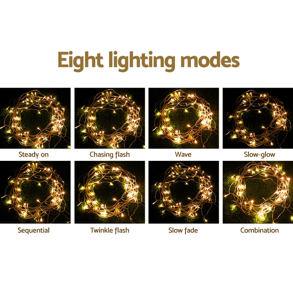 20M Icicle Lights – 800 LEDs, 8 Modes, Indoor/Outdoor