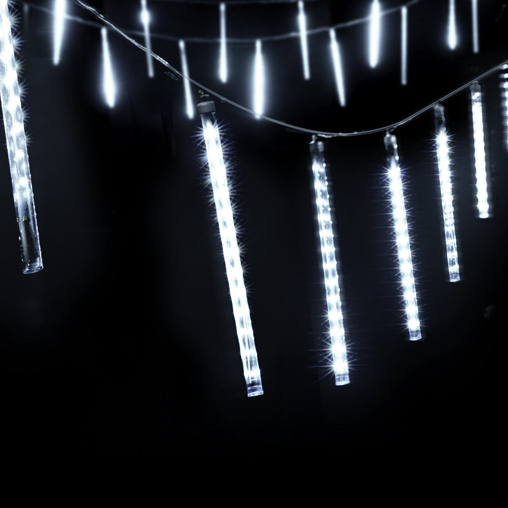 7M/12M Shower Icicle LED Lights – 8 Modes, Indoor/Outdoor