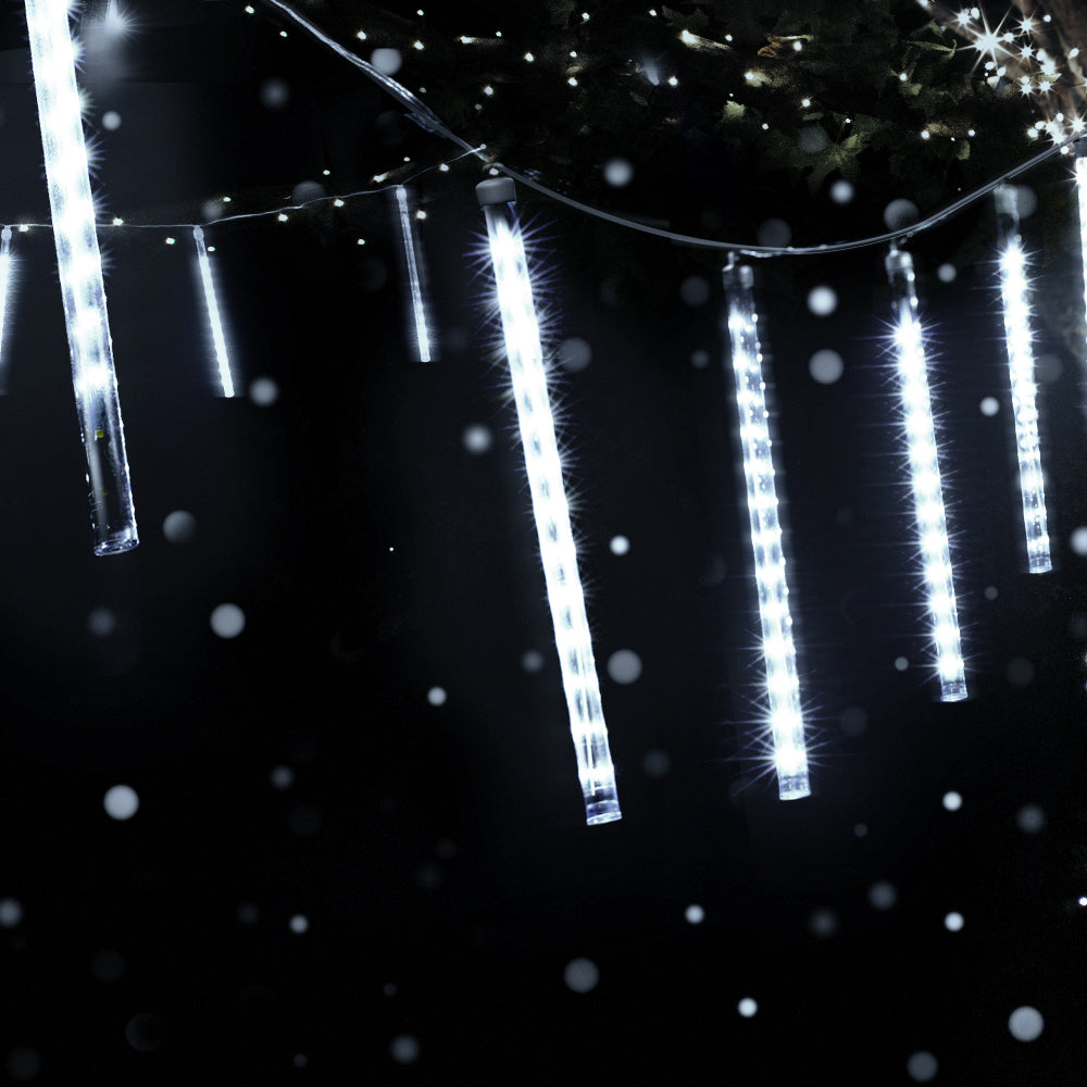 7M/12M Shower Icicle LED Lights – 8 Modes, Indoor/Outdoor