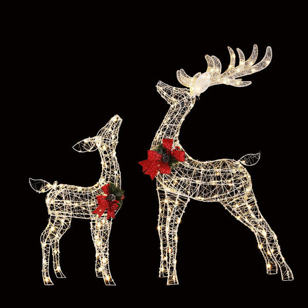 1.4M Deer Motif Light Set – Warm White LEDs 170 Lights