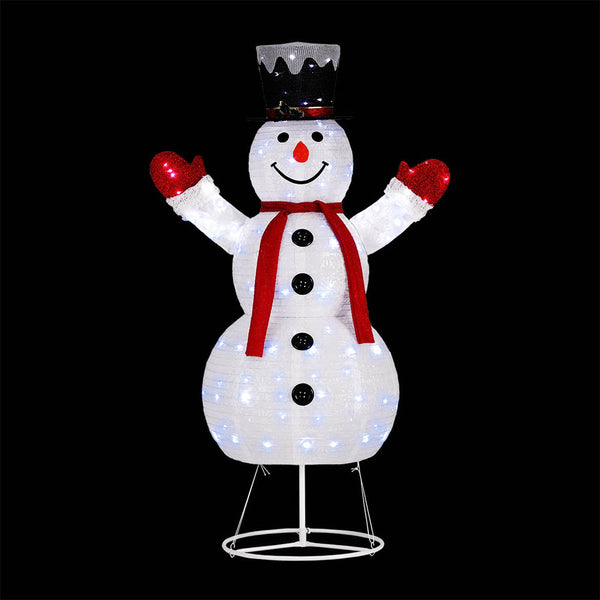 1.75M Snowman Motif Light Set – Warm White LEDs 200 Lights