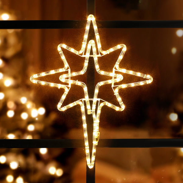 57CM Bethlehem Star Motif Light – Warm White LEDs 90 Lights