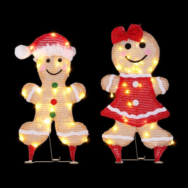Gingerbread Motif Light Set – Multi-Colour LEDs 30 Lights