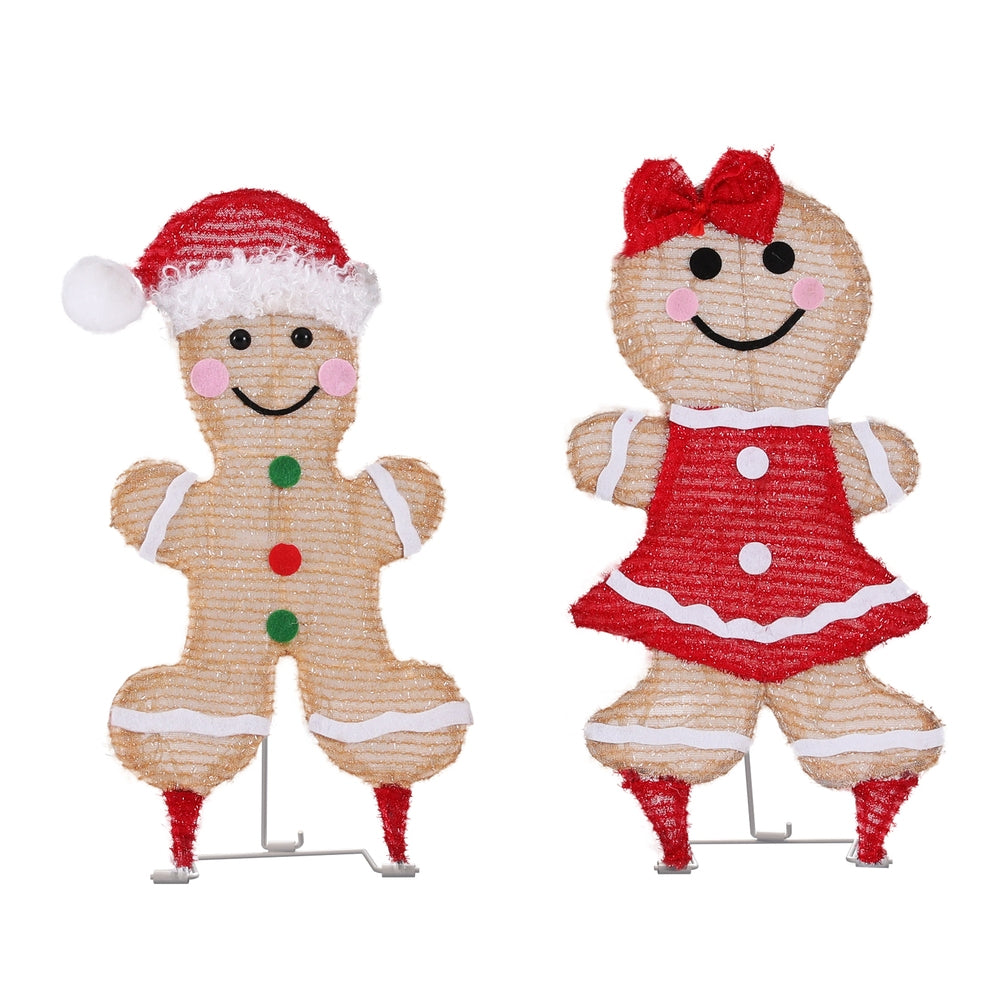 Gingerbread Christmas Light Set – Multi-Coloured LED Battery Operated Indoor/Outdoor