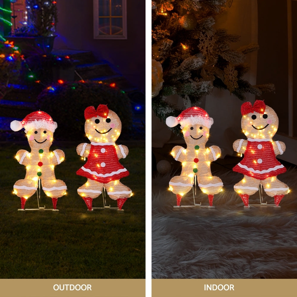 Gingerbread Christmas Light Set – Multi-Coloured LED Battery Operated Indoor/Outdoor