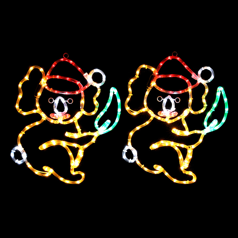 Jingle Jollys LED Koala Christmas Light – Multi-Coloured, Indoor/Outdoor 🐨