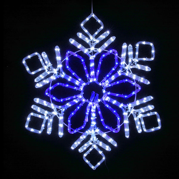 82CM Snowflake Motif Light – Multi-Colour LEDs 304 Lights