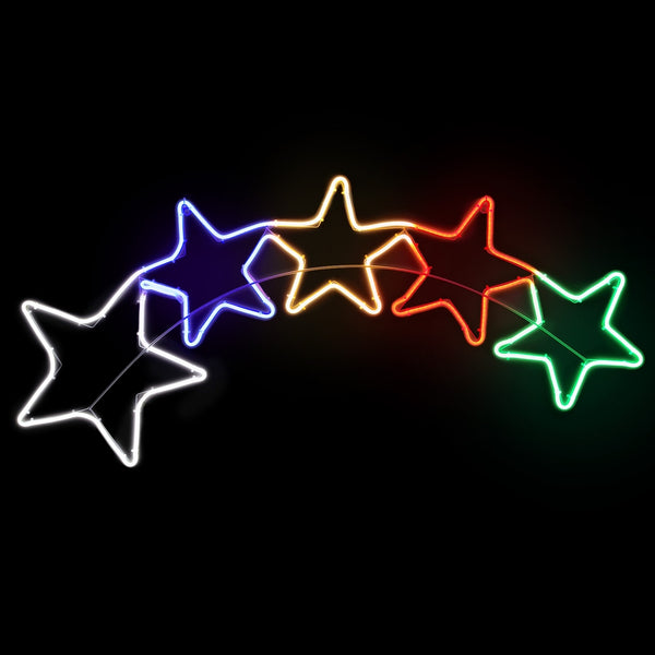 125CM Shooting Star Motif Light – Multi-Colour LEDs 560 Lights