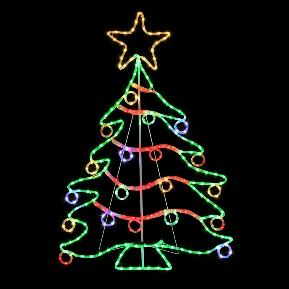 Jingle Jollys LED Christmas Tree Light Display – Multi-Colour LEDs, Indoor & Outdoor Use 🎄