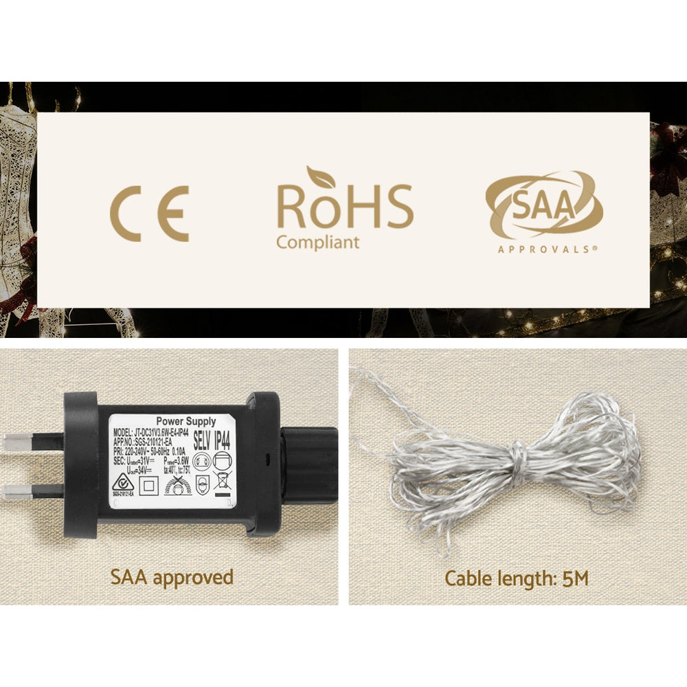 3D Nutcracker Christmas Light Display – Warm White LED Indoor/Outdoor