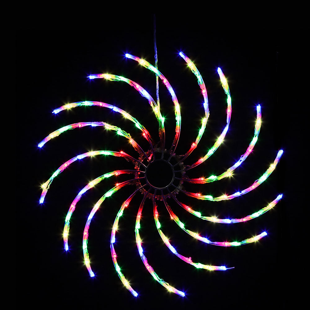 Jingle Jollys Christmas Spin Lights – Multi-Coloured LED Display for Indoor & Outdoor Use 🎄