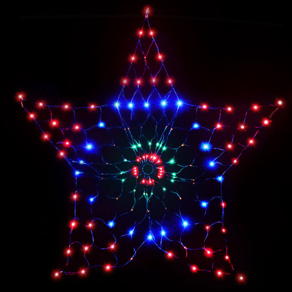 130CM Star Motif Light – Solar Multi-Colour LEDs 130 Lights