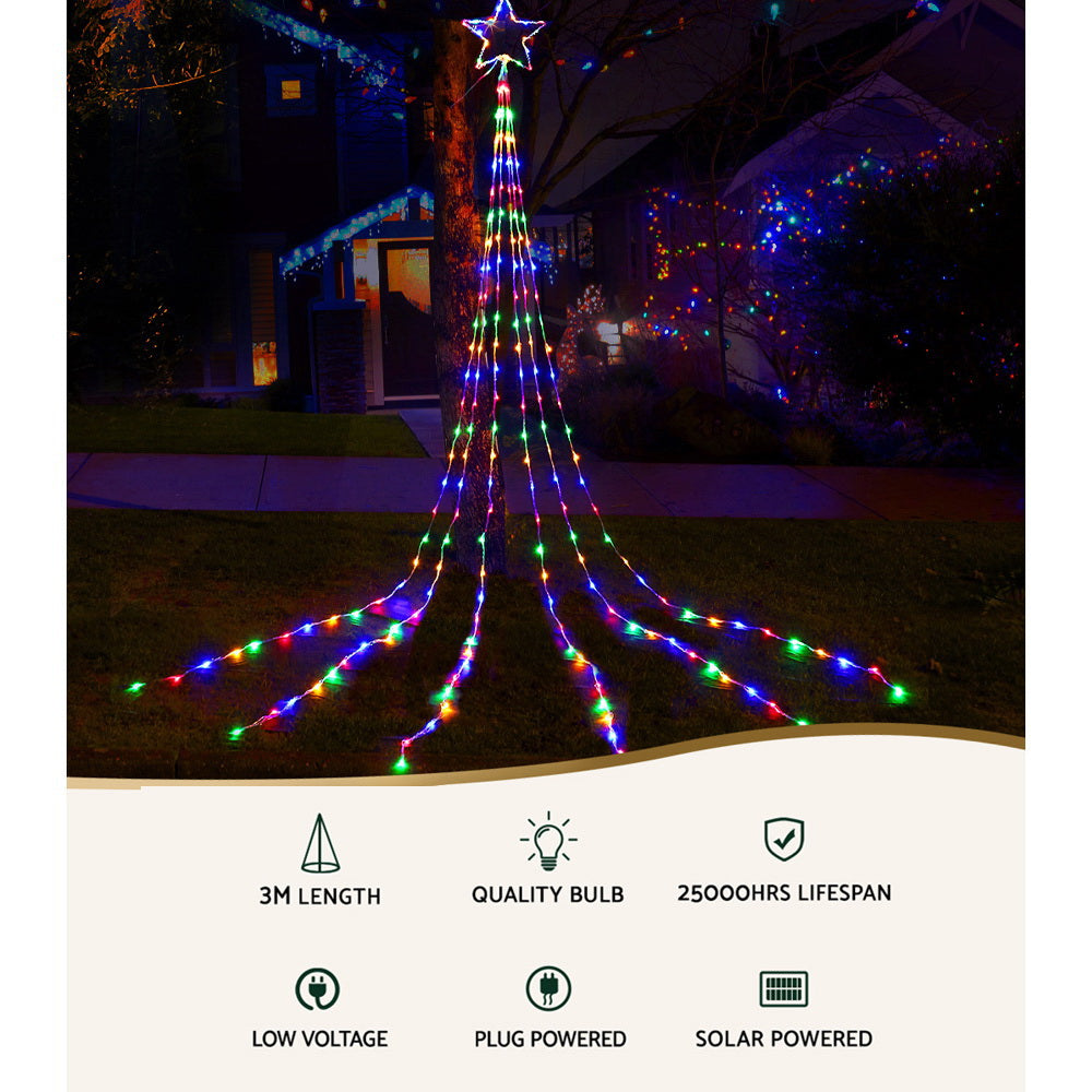 3M Solar String Christmas Lights – 200 Multicolour LEDs