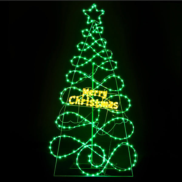 170CM Christmas Tree Motif Light – RGB LEDs 230 Lights