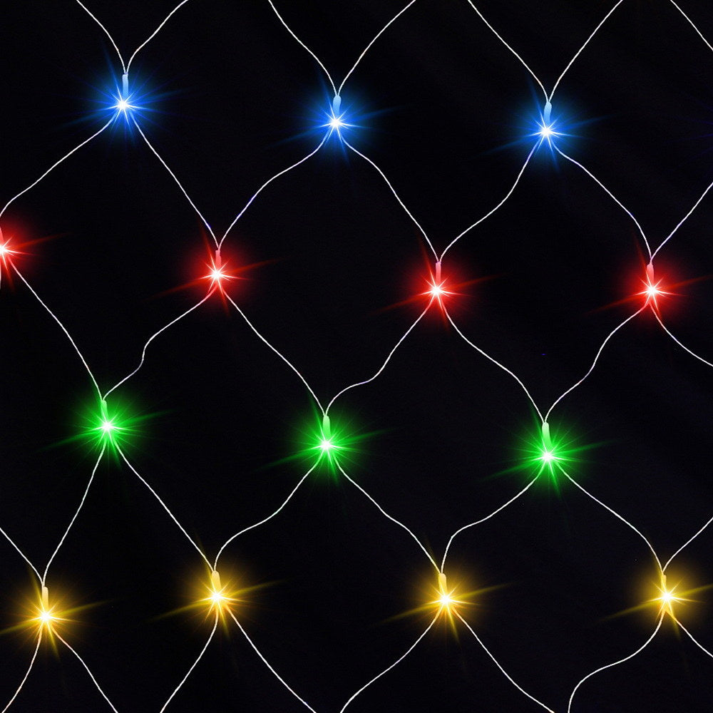 5x3M Net Lights – 600 LEDs, 8 Modes, Colourful Beads