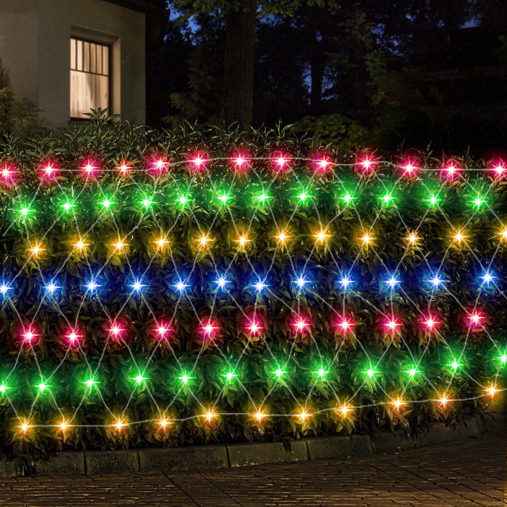 5x3M Net Lights – 600 LEDs, 8 Modes, Colourful Beads