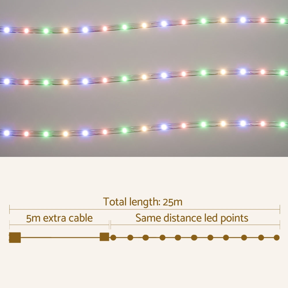 20M LED Rope Lights – 600 LEDs, 8 Modes, Indoor/Outdoor