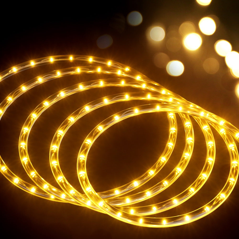 20M LED Rope Lights – 600 LEDs, 8 Modes, Indoor/Outdoor