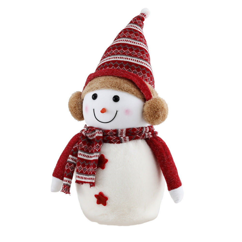 Christmas Snowman Ornament – 35cm, 45cm or 60cm Plush Handcrafted Decoration
