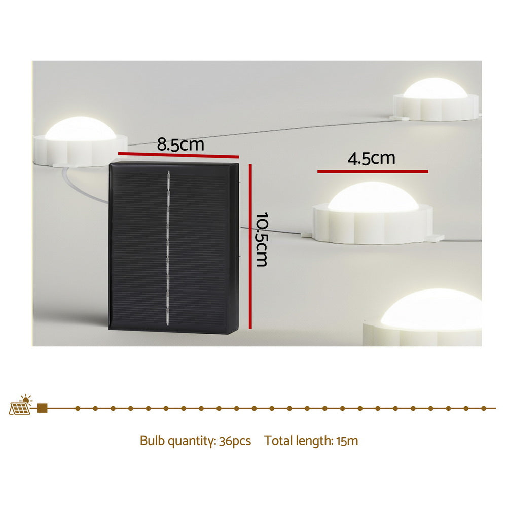 15M Permanent Eaves Christmas Lights – 36 Multicolour LEDs