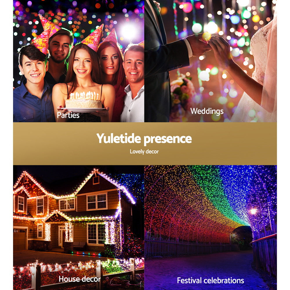100M LED String Lights – 500 Bulbs, Multi/Warm/Cool White