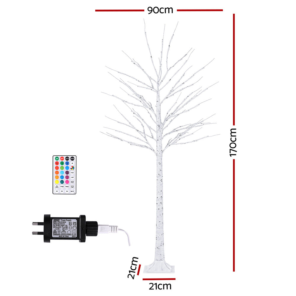 5.5FT Pre-Lit Christmas Tree with 120 RGB LEDs for Vibrant Festive Display