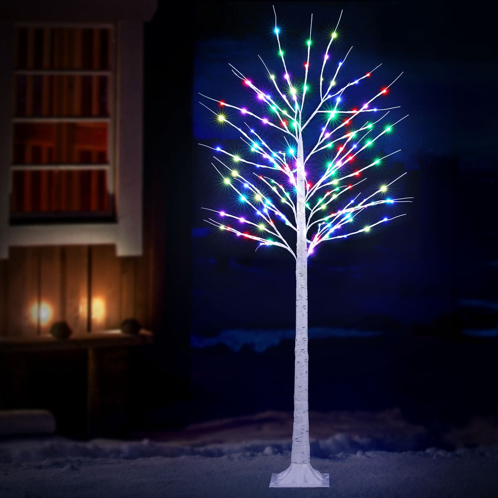 5.5FT Pre-Lit Christmas Tree with 120 RGB LEDs for Vibrant Festive Display
